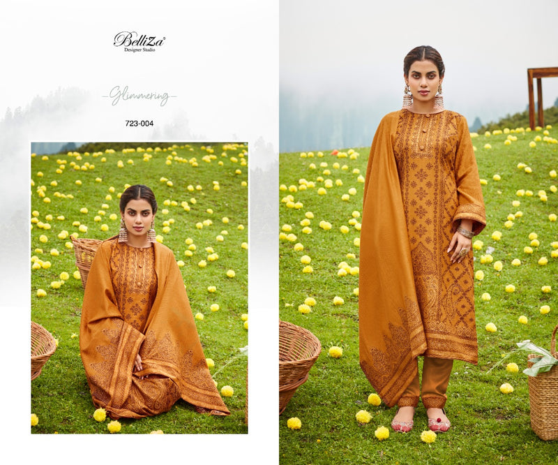 Belliza Kudrat Pashmina With Fancy Work Stylish Designer Festive Wear Attractive Look Salwar Kameez