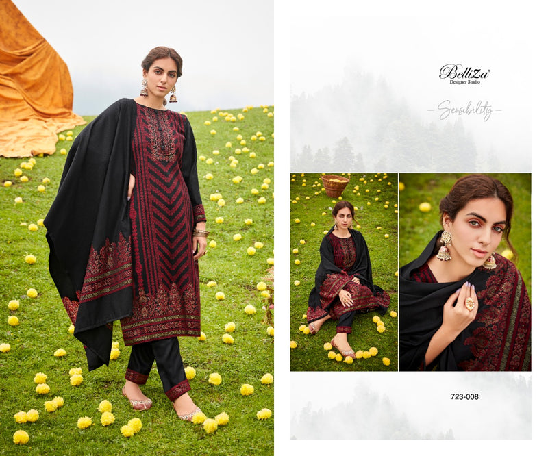 Belliza Kudrat Pashmina With Fancy Work Stylish Designer Festive Wear Attractive Look Salwar Kameez