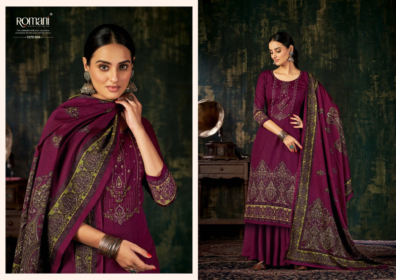 Romani Mareena Pure Cotton With Heavy Beautiful Work Stylish Designer Festive Wear Salwar Suit