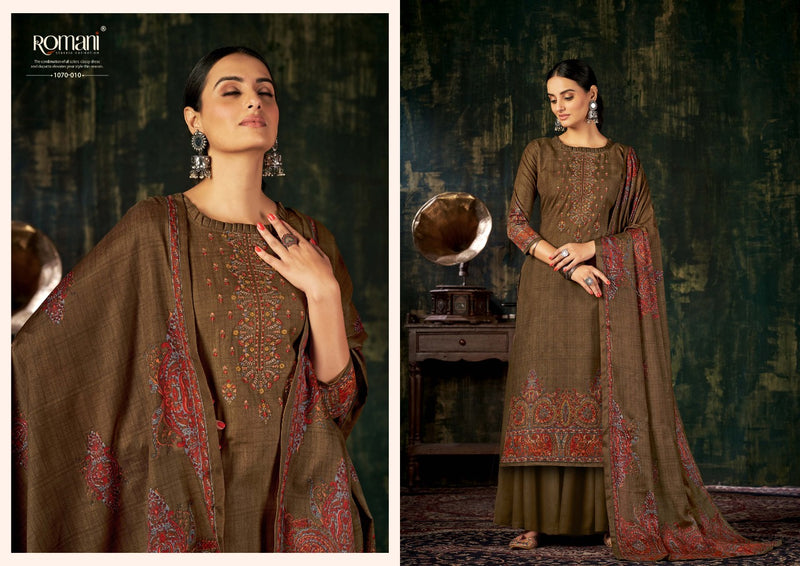 Romani Mareena Pure Cotton With Heavy Beautiful Work Stylish Designer Festive Wear Salwar Suit