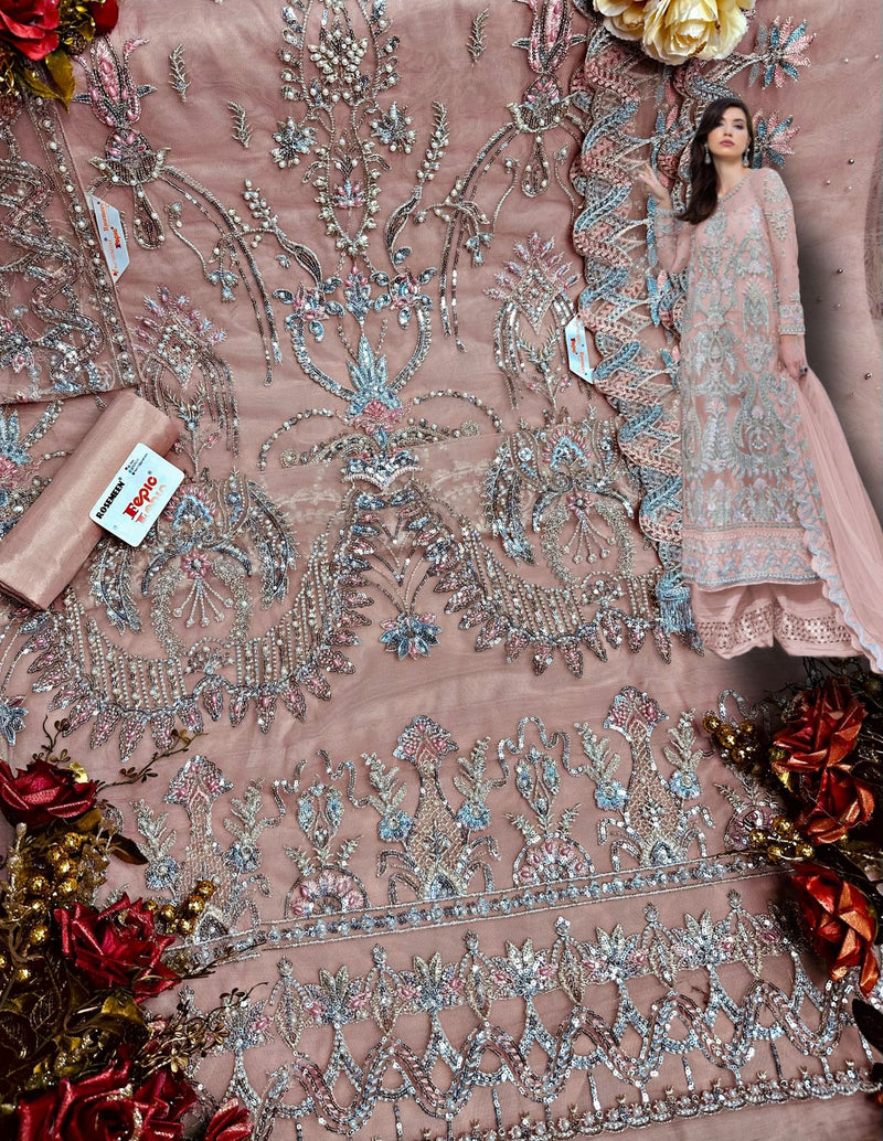 Fepic Rosemeen C 1270 B Net With Beautiful Embroidery Work Stylish Designer Wedding Wear Salwar Kameez