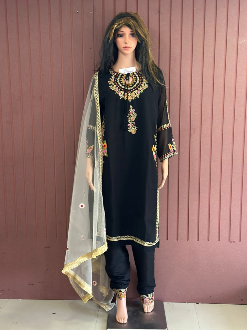 Shree Fabs Dno SR 1044 Georgette With Beautiful Embroidery Work Stylish Designer Festive Wear Salwar Kameez