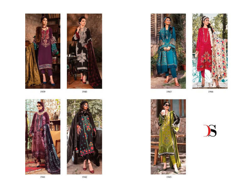 Deepsy Suit Maria B Lawn Pure Cotton With Fancy Work Stylish Designer Pakistani Salwar Kameez