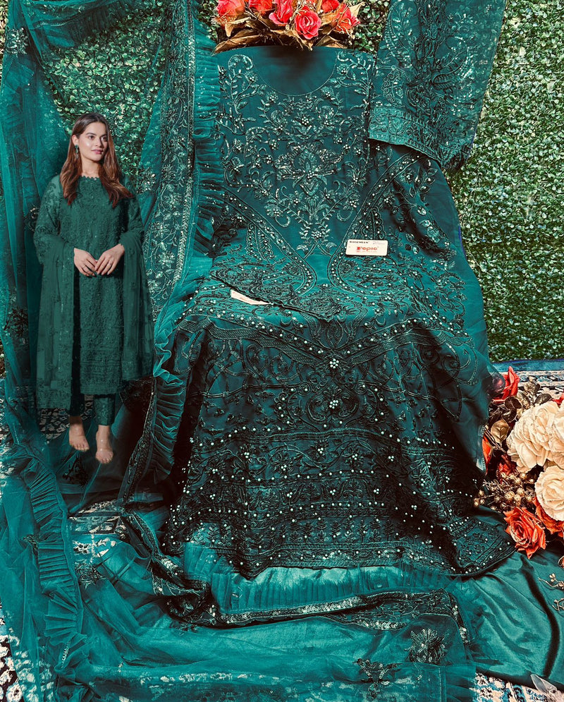 Fepic Rosemeen C 1174 D Georgette With Heavy Embroidery Work Stylish Designer Wedding Look Salwar Kameez