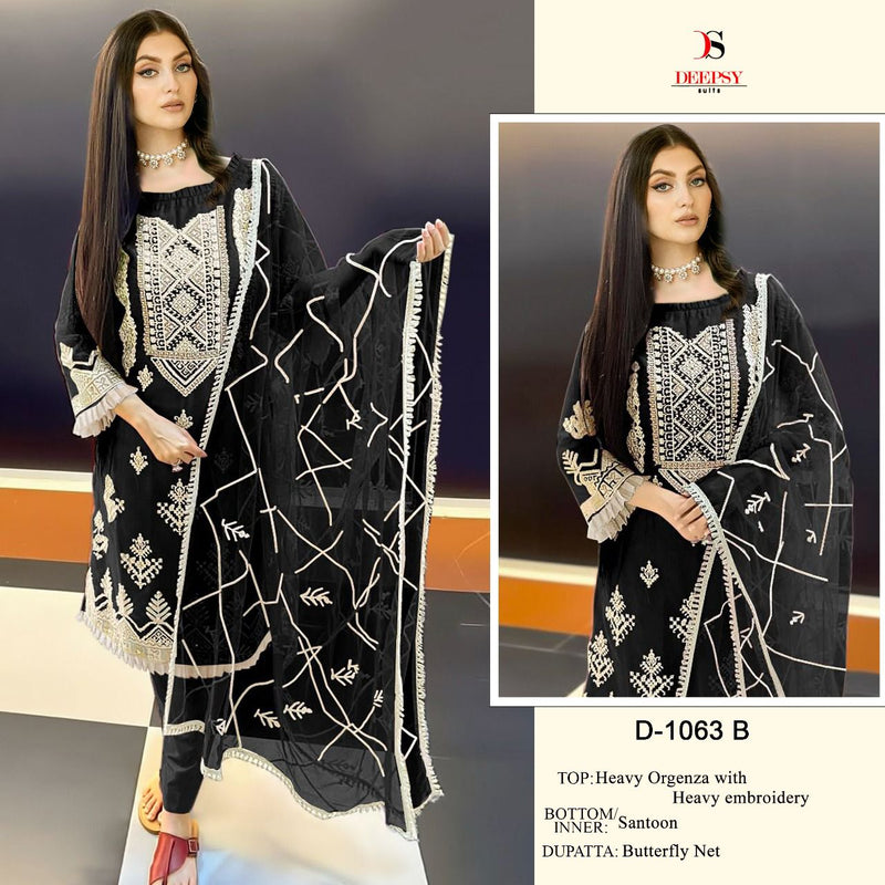 Deepsy Suit Dno 1064 A To D Organza With Beautiful Work Stylish Designer Pakistani Salwar Kameez