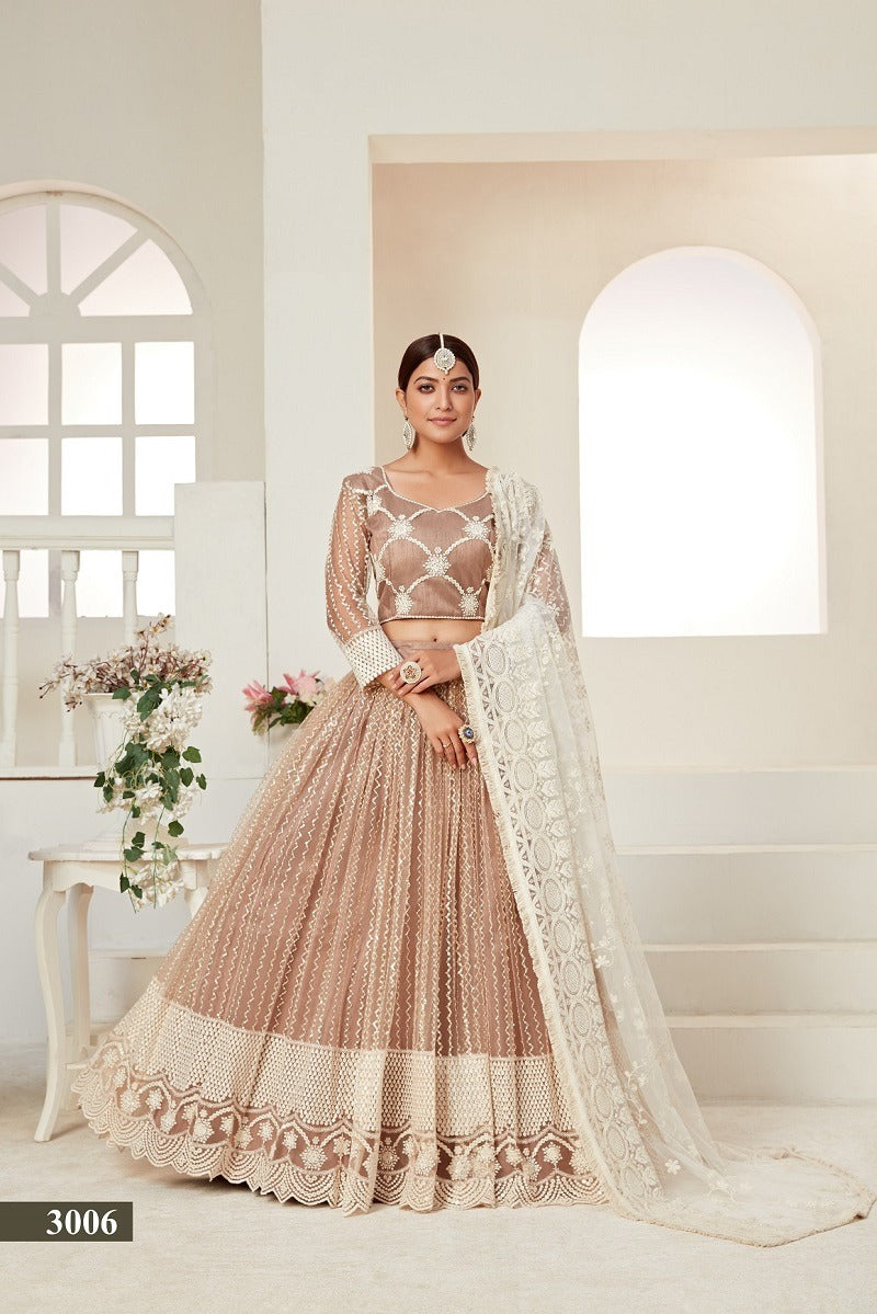 Aawiya Dno 3006 Amrita Vol 01 Silk With Beautiful Heavy Embroidery Work Stylish Designer Wedding Look Lehenga