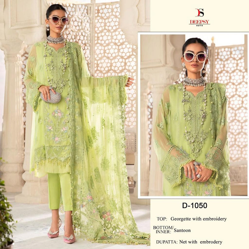 Deepsy Suit Dno 1050 Georgette With Beautiful Embroidery Work Stylish Designer Wedding Look Salwar Kameez