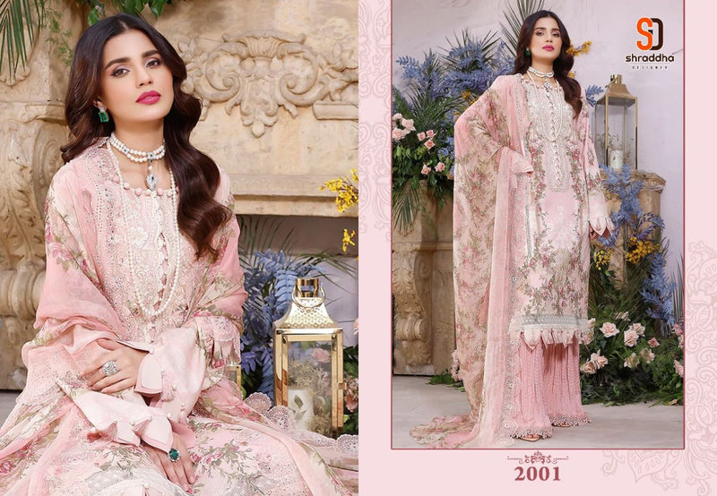 Sharaddha Firdous Lawn Cotton With Heavy Embroidery Work Stylish Designer Party Wear Pakistani Salwar Kameez