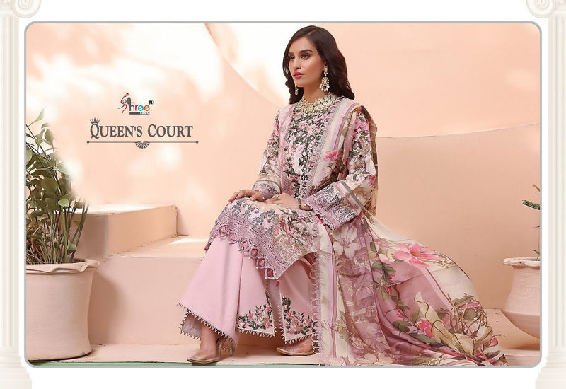 Shree Fabs Queens Court Hit Pure Cotton With Beautiful Work Stylish Designer Pakistani Festive Wear Salwar Kameez