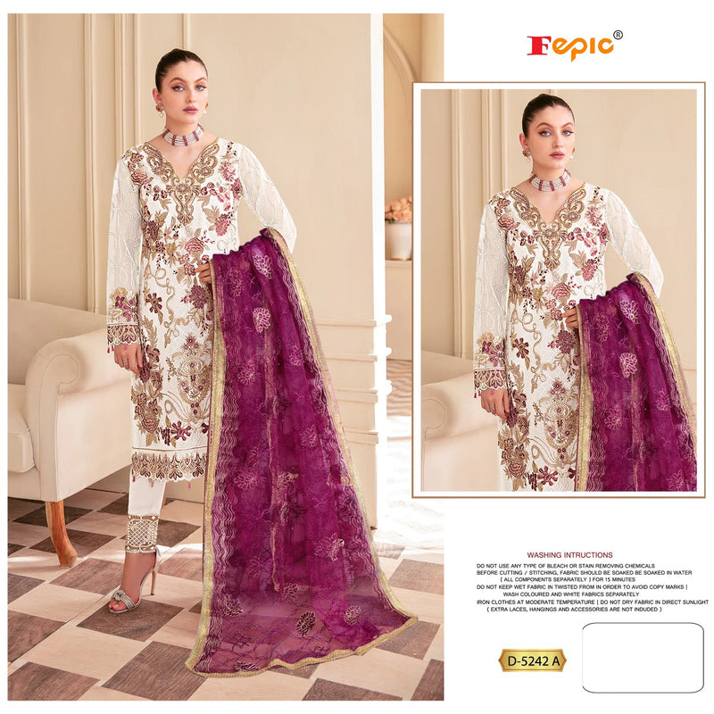 Fepic Rosemeen 5242 Georgette With Beautiful Fancy Work Stylish Designer Pakistani Salwar Kameez