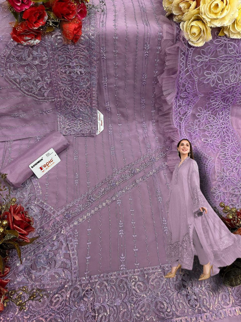 Fepic Rosemeen 60021 Georgette With Heavy Embroidery Work Stylish Designer Party Wear Salwar Kameez