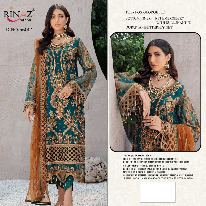 Rinaz Fashion Emaan Adeel Vol 04 Georgette With Heavy Embroidery Work Stylish Designer Party Wear Fancy Salwar Kameez
