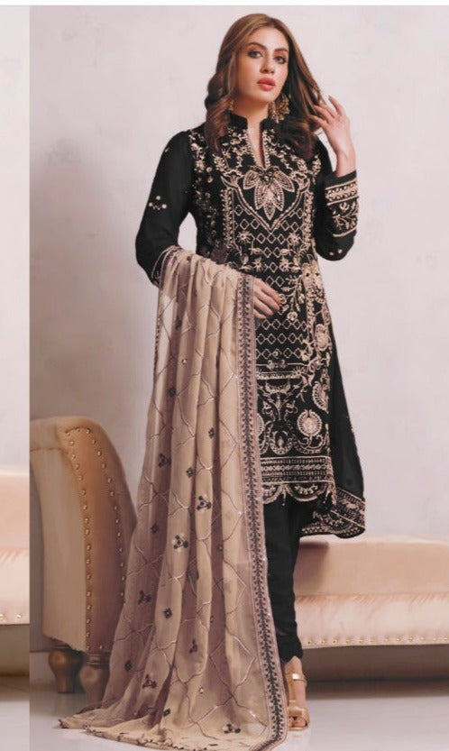 Rungrez Dno R 2 D Georgette With Heavy Embroidery Work Stylish Designer Party Wear Salwar Kameez