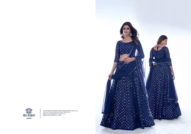 Arya Designer Mahira Vol 01 35001 Georgette With Heavy Beautiful Work Stylish Designer Wedding Look Lehenga