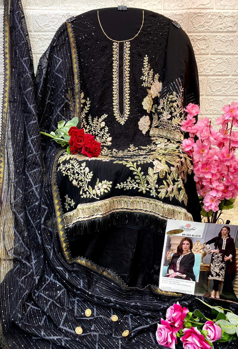 Ramsha Dno R 552 Georgette With Beautiful Work Stylish Designer Party Wear Fancy Salwar Kameez