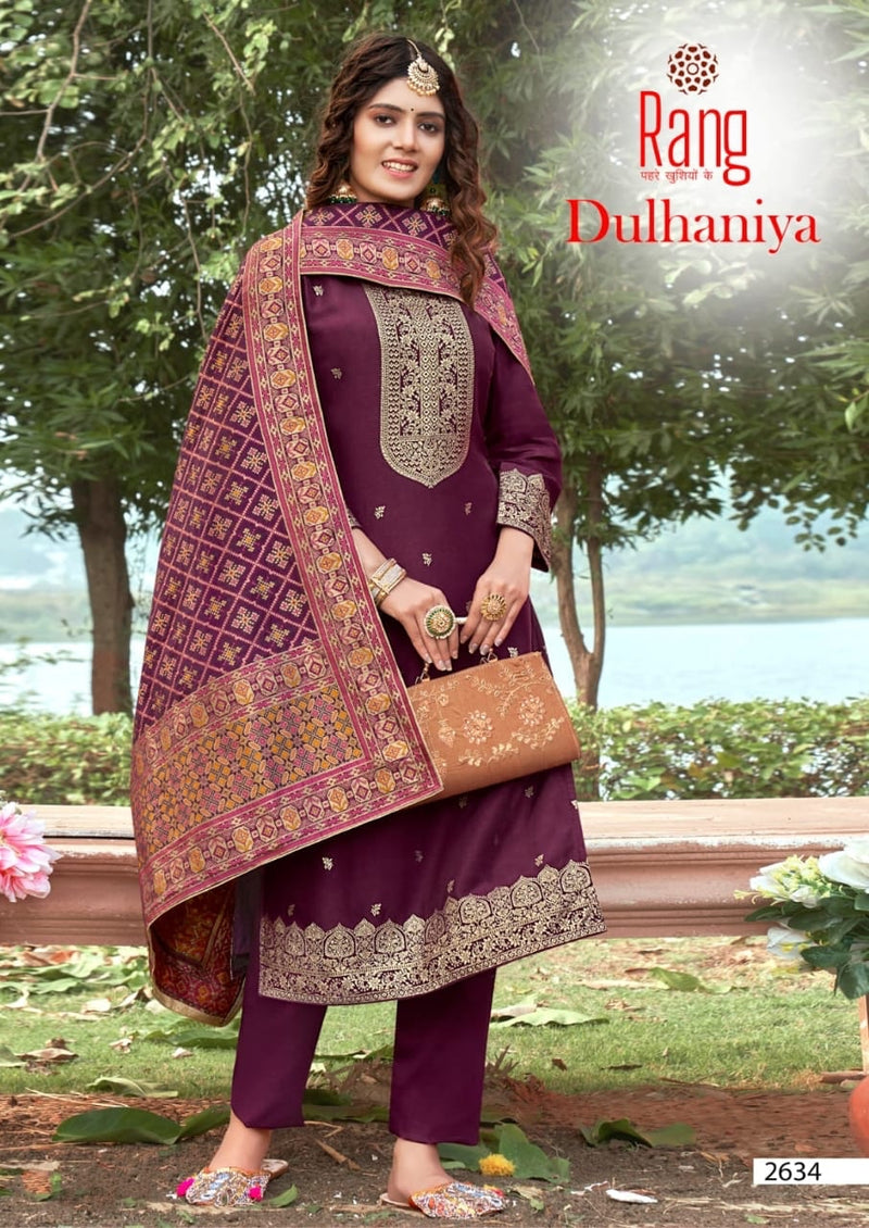Rang Dulhaniya Viscose With Embroidery Work Stylish Designer Party Wear Salwar Kameez