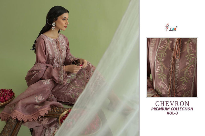 Shree Fabs Chevron Premium Pure Cotton With Fancy Work Stylish Designer Fancy Salwar Kameez
