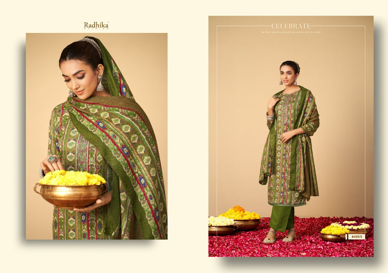 Radhika Fashion Geet Pashmina With Heavy Beautiful Work Stylish Designer Festive Wear Salwar Kameez