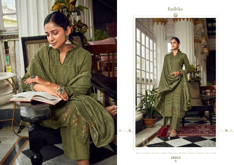 Radhika Fashion Sumyra Pashmina With Heavy Beautiful Work Stylish Designer Casual Look Salwar Kameez