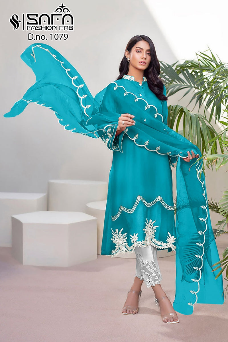 Safa Fashion Dno 1079 Georgette With Heavy Embroidery Work Stylish Designer Festive Wear fancy Kurti