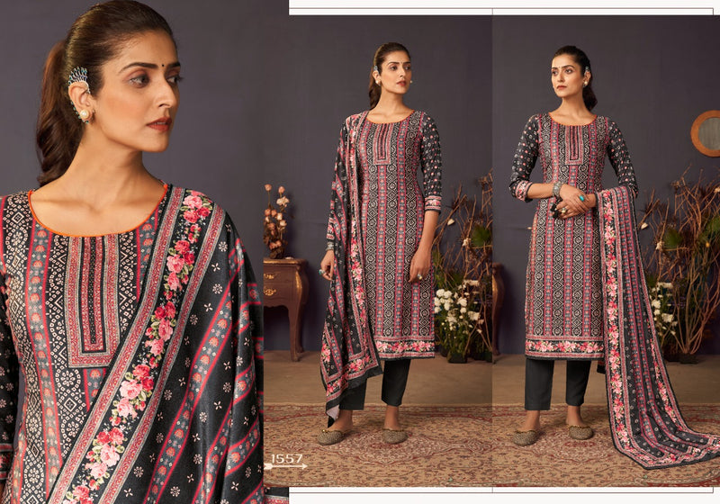 Bipson Nooraniyat Velvet With Heavy Embroidery Work Stylish Designer Festive Wear Salwar Kameez