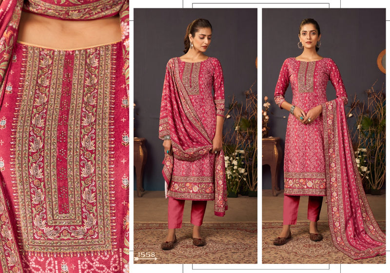 Bipson Nooraniyat Velvet With Heavy Embroidery Work Stylish Designer Festive Wear Salwar Kameez