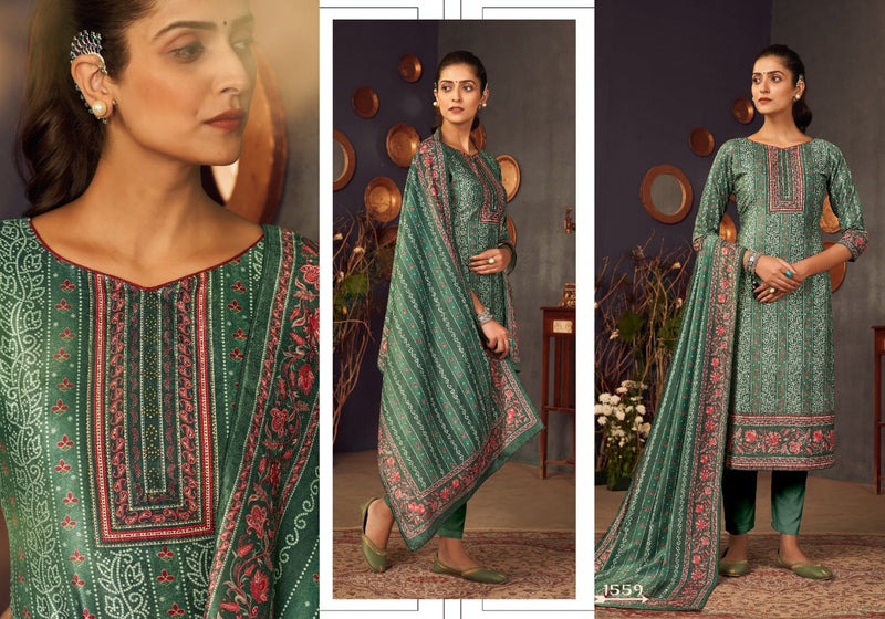 Bipson Nooraniyat Velvet With Heavy Embroidery Work Stylish Designer Festive Wear Salwar Kameez