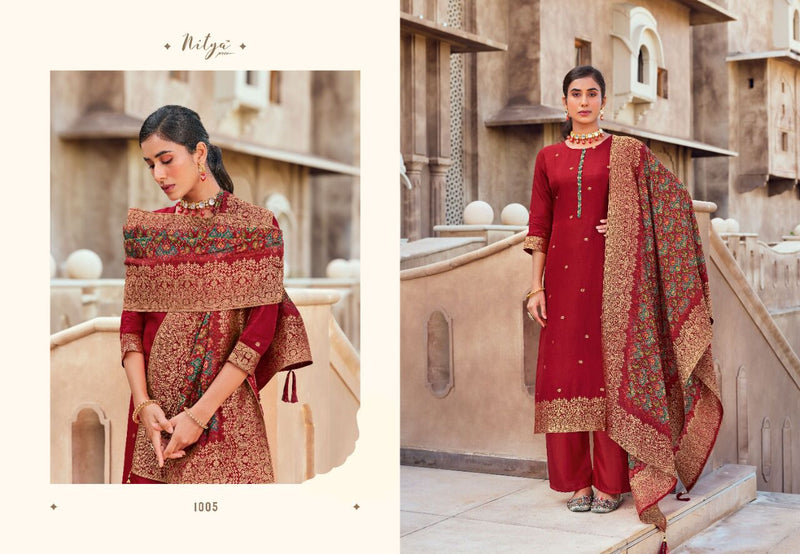 Nitya Ruhin Dola Jacquard With Heavy Beautiful Work Stylish Designer Festive Wear Salwar Kameez