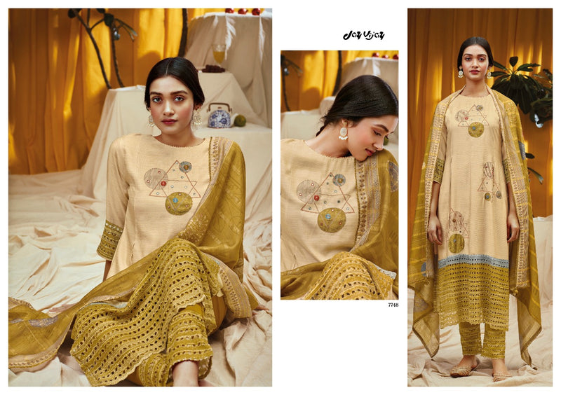 Jay Vijay Arqa Silk With Beautiful Work Stylish Designer Festive Wear Fancy Salwar Kameez