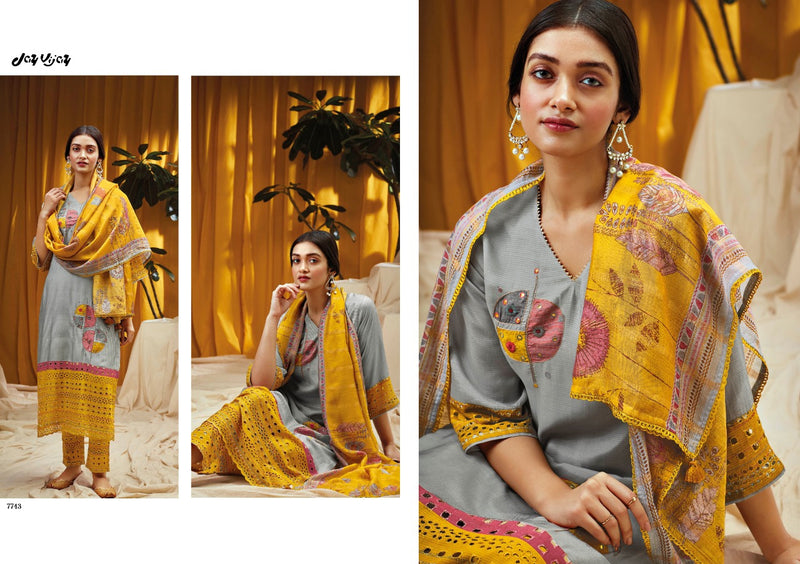 Jay Vijay Arqa Silk With Beautiful Work Stylish Designer Festive Wear Fancy Salwar Kameez