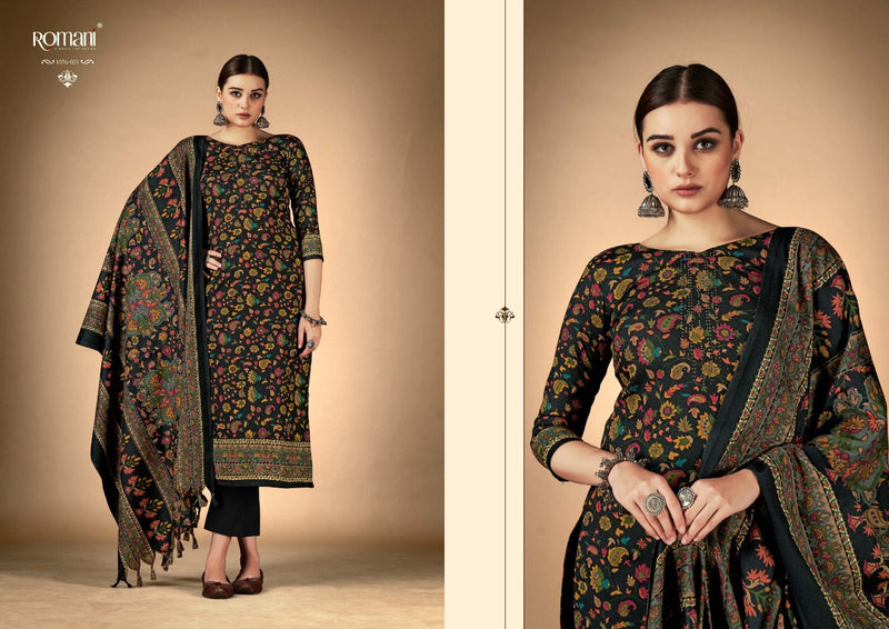 Romani Ruksana Pashmina With Heavy Embroidery Work Stylish Designer Festive Wear Salwar Kameez