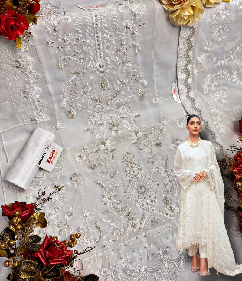 Fepic Rosemeen C 1518 Georgette With Heavy Beautiful Work Stylish Designer Party Wear Salwar Kameez