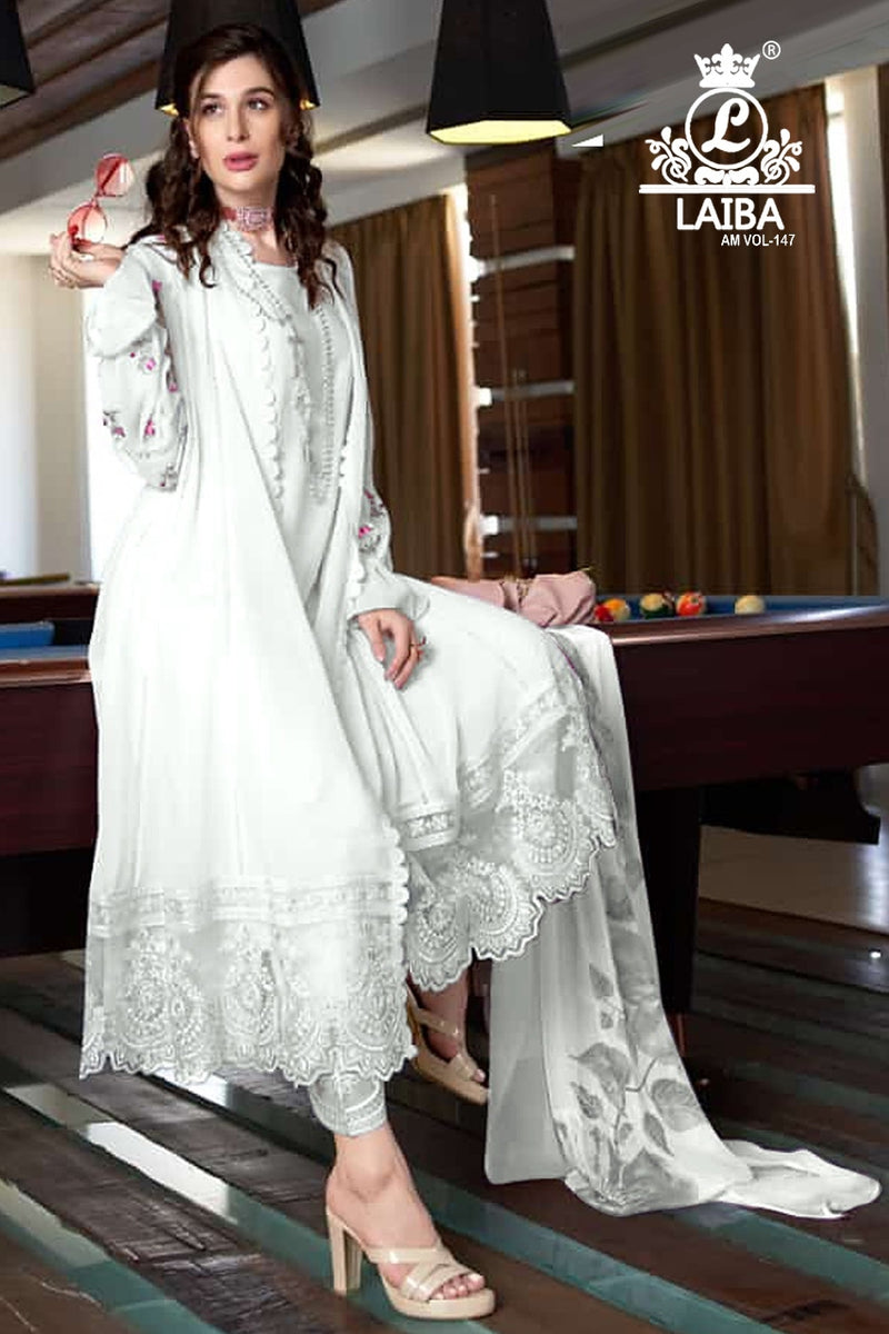 Laiba Am Vol 147 Georgette With Heavy Beautiful Work Stylish Designer Festive Wear Salwar Kameez