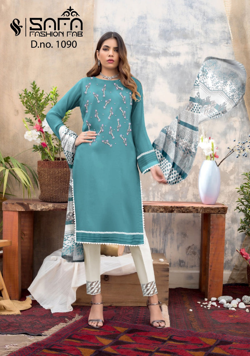 Safa Fashion Dno 1090 Georgette With Beautiful Work Stylish Designer Fancy Pret Kurti