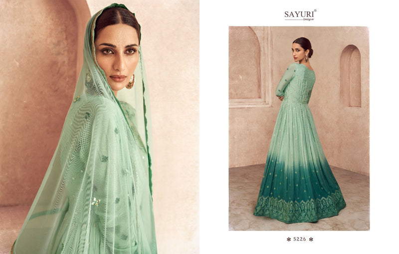 Sayuri Designs Dno 5225 To 5228 Georgette With Heavy Beautiful Work Stylish Designer Fancy Lehenga