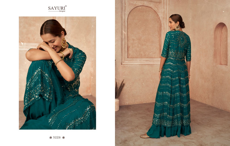 Sayuri Designs Dno 5225 To 5228 Georgette With Heavy Beautiful Work Stylish Designer Fancy Lehenga