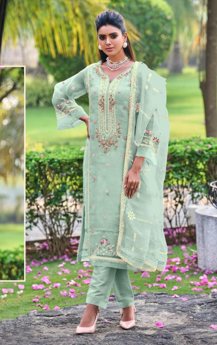 Shree Fabs Dno 1043 B Net With Heavy Embroidery Work Stylish Designer Fancy Salwar Kameez