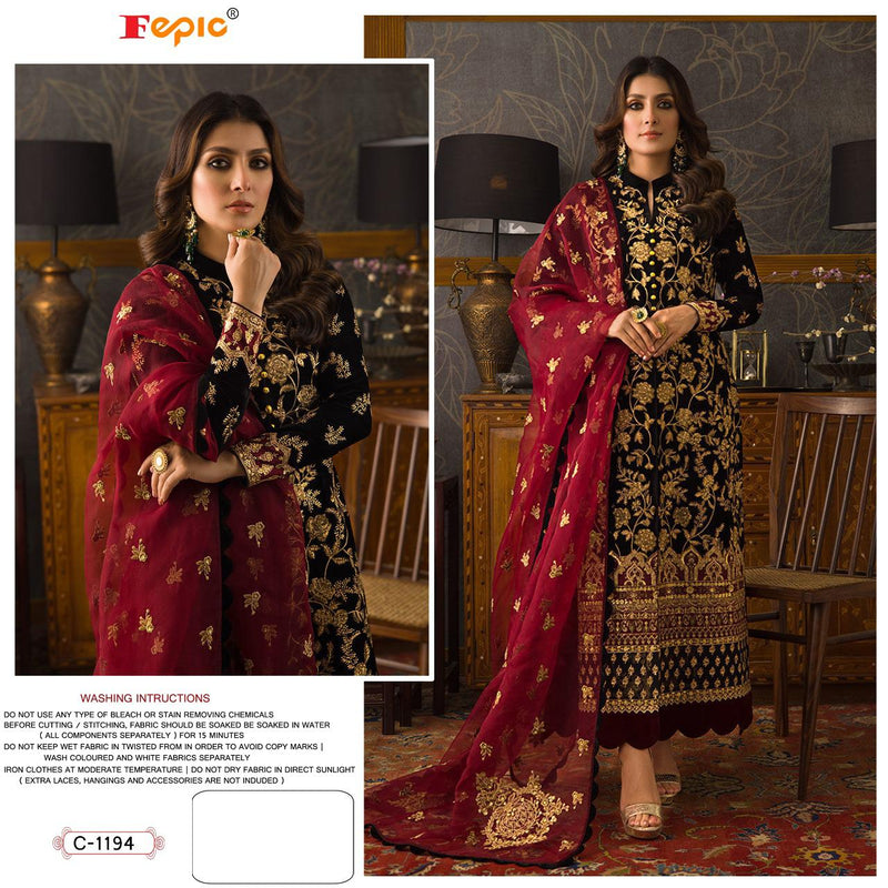 Fepic Rosemeen C 1194 Georgette With Embroidery Work Stylish Designer Wedding Look Salwar Kameez