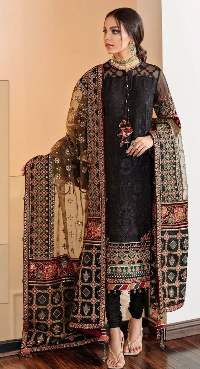 Ramsha Dno 486 Georgette With Heavy Beautiful Work Stylish Designer Party Wear Salwar Kameez