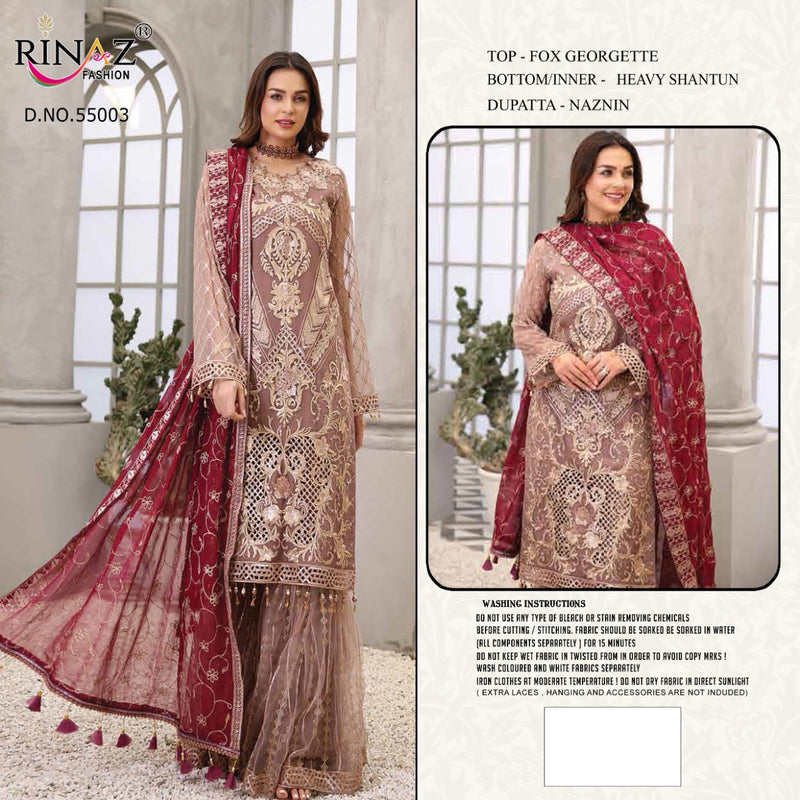 Rinaz Fashion Gold Vol 21 Georgette With Heavy Beautiful Work Stylish Designer Wedding Look Salwar Kameez