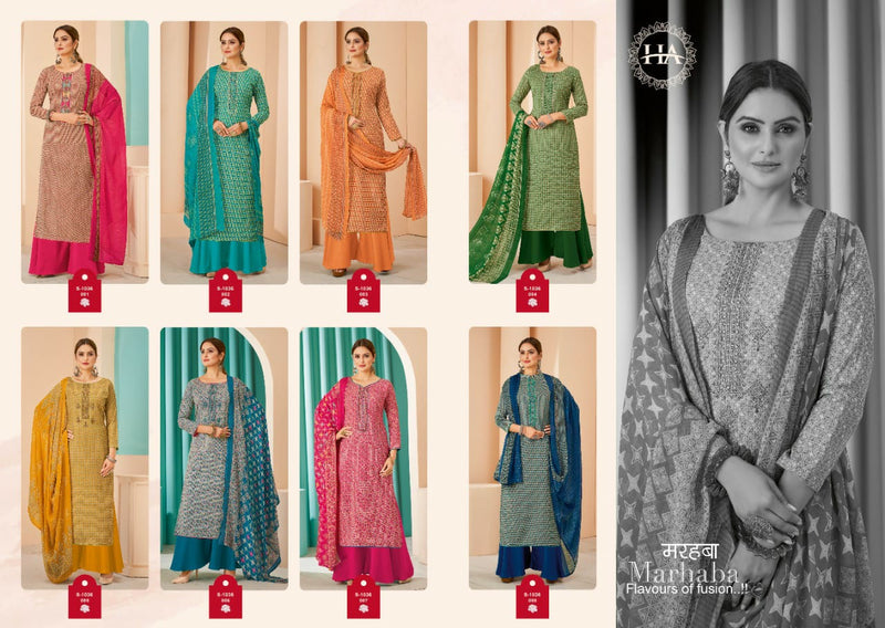 Alok Suit Marhaba Pure cotton With Heavy Embroidery Work stylish Designer Festive Wear Salwar Kameez