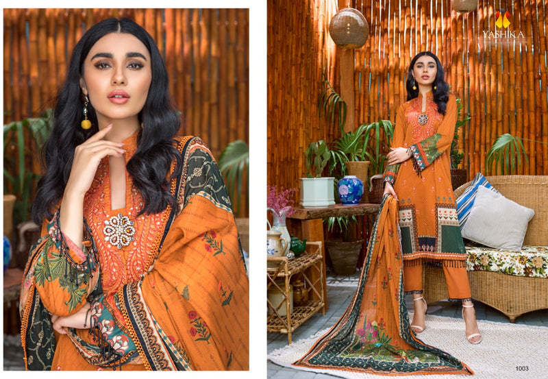 Yashika Trends Amira B Vol 1 Heavy Cambric Cotton Karachi Style Dress Material  Salwar Suits
