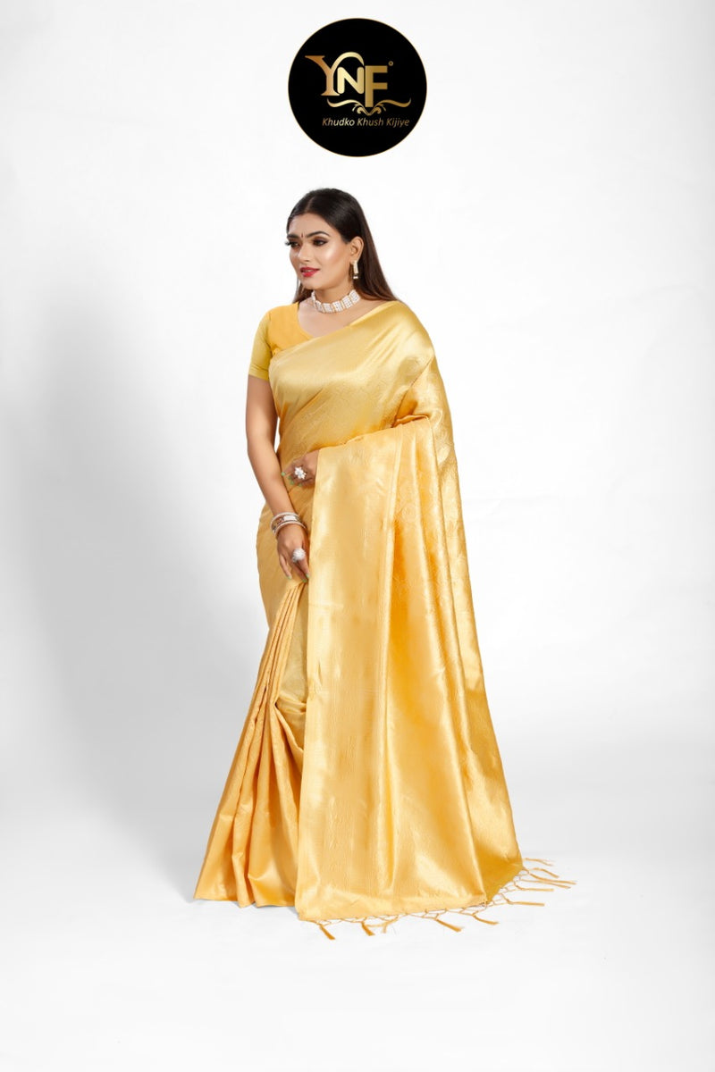 Ynf Presents By Myntra Tanchori Kanjeevaram Gorgeous Look Exclusive Traditional Wear Sarees