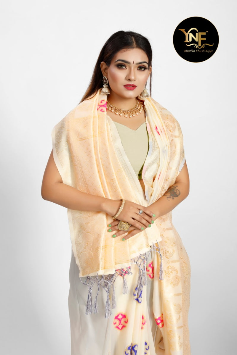 Ynf Presents By Taneira Silk Banarasi Designer Gorgeous Look Traditional Wear Fancy Sarees