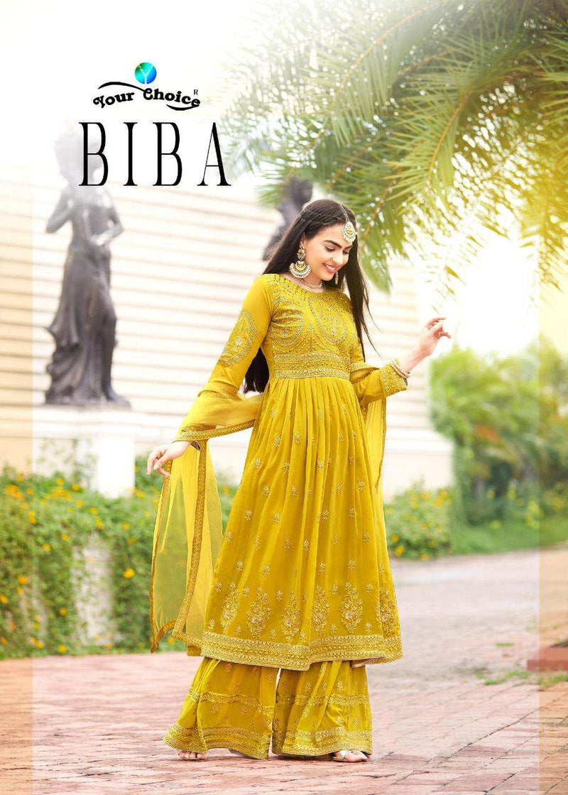 Your Choice Biba Blooming Georgette Designer Wear Salwar Kameez