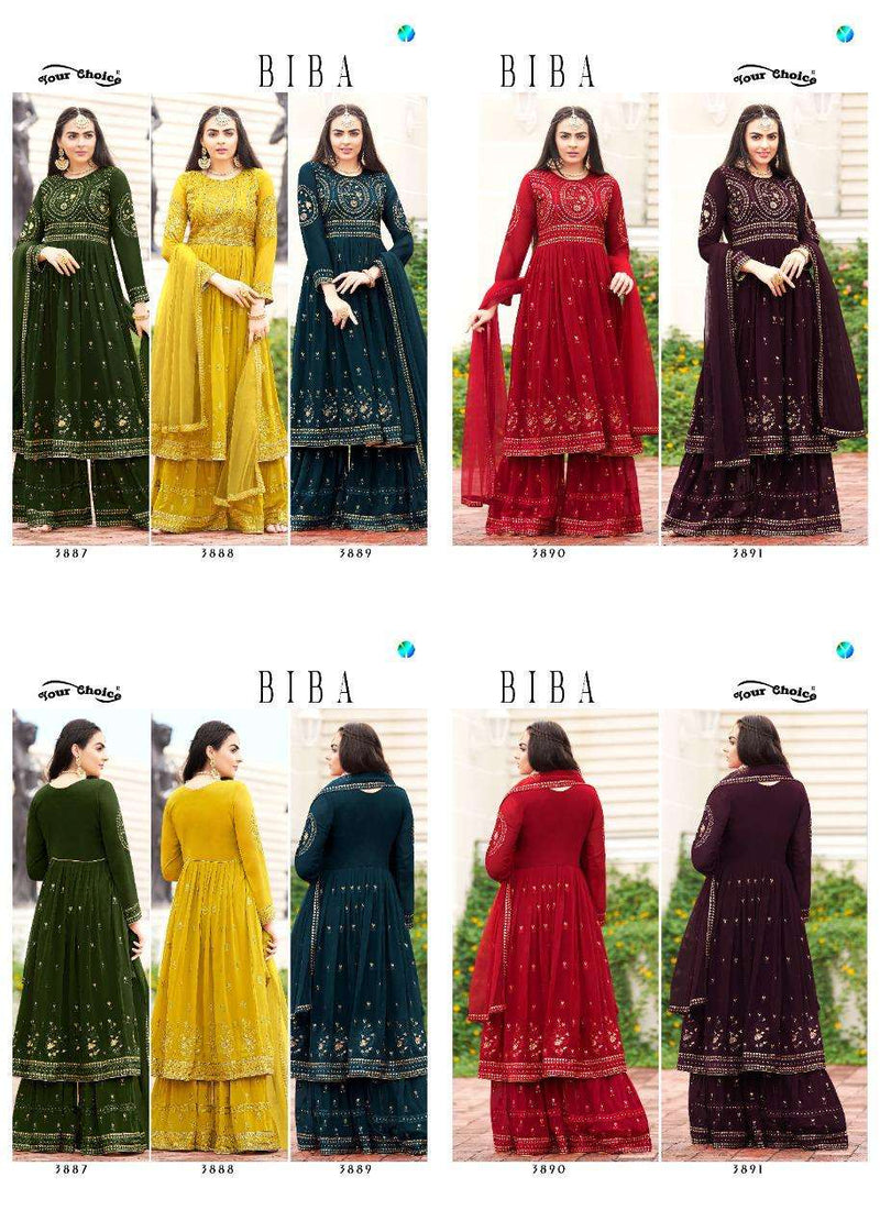 Your Choice Biba Blooming Georgette Designer Wear Salwar Kameez