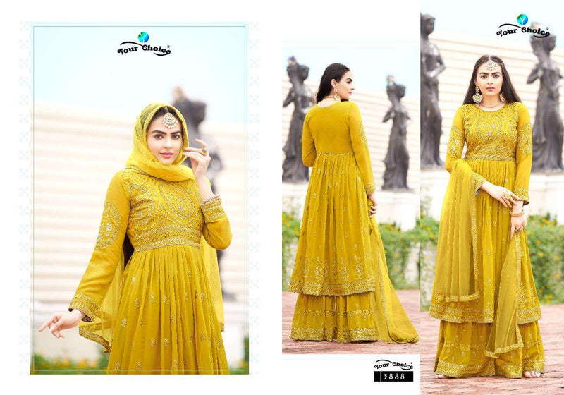 Your Choice Biba Blooming Georgette Designer Wear Salwar Kameez