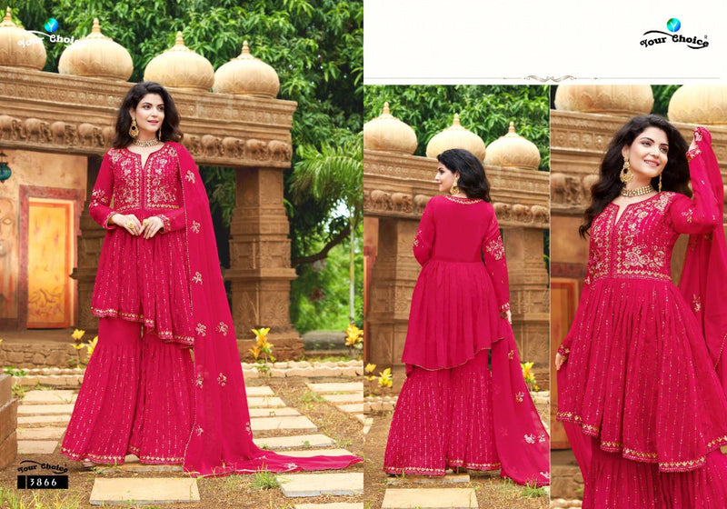 Your Choice Launch Fashion Zone Georgette With Embroidery Work Exclusive Wedding Wear Pakistani Salwar Kameez