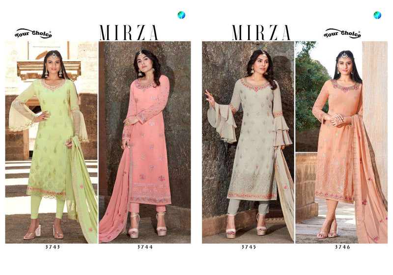 Your Choice Mirza Georgette Fancy Salwar Suits
