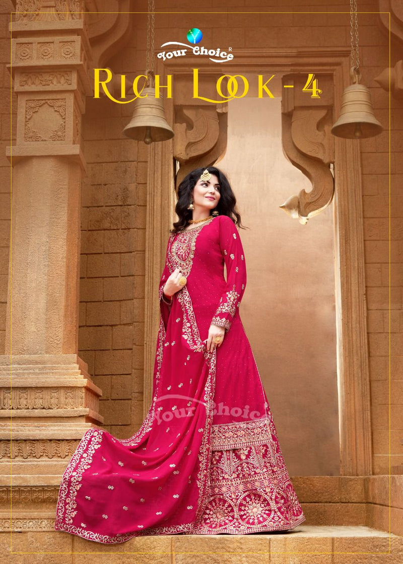 Your Choice Rich Look Vol 4 Blooming Georgette Salwar Suit